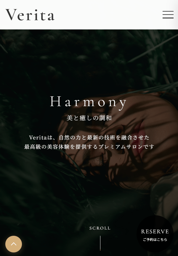 Verita レスポンシブ - ファーストビュー